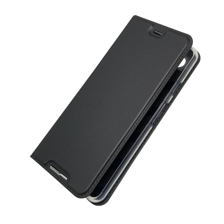 Electric Pressed Plain Texture Ultra-thin Magnetic Suction TPU + PU Leather Case with Holder & Card Slot For Google Pixel 3A XL