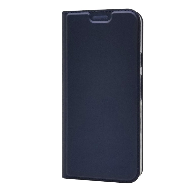 Electric Pressed Plain Texture Ultra-thin Magnetic Suction TPU + PU Leather Case with Holder & Card Slot For Google Pixel 3A XL