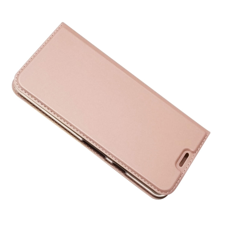 Electric Pressed Plain Texture Ultra-thin Magnetic Suction TPU + PU Leather Case with Holder & Card Slot For Google Pixel 3A XL