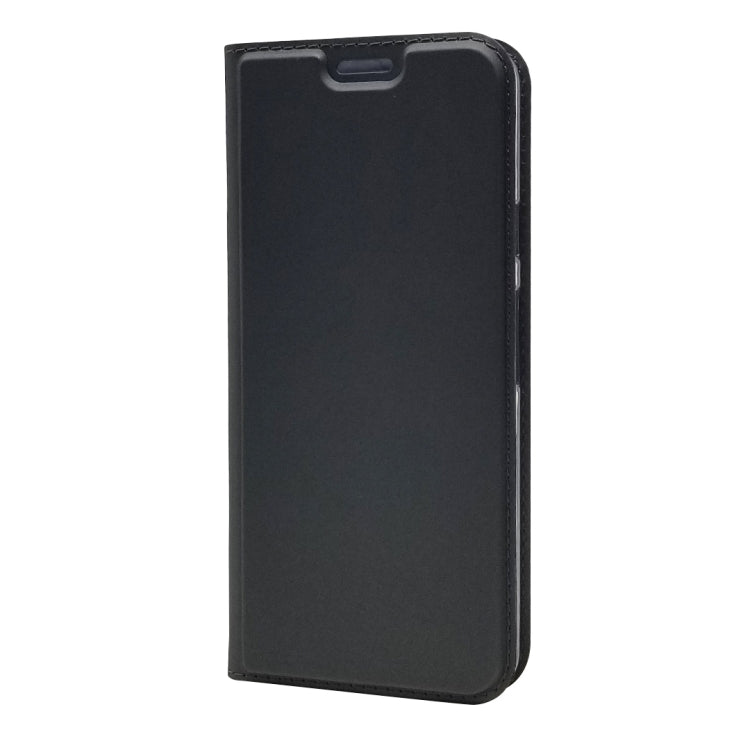 Electric Pressed Plain Texture Ultra-thin Magnetic Suction TPU + PU Leather Case with Holder & Card Slot For Google Pixel 3A