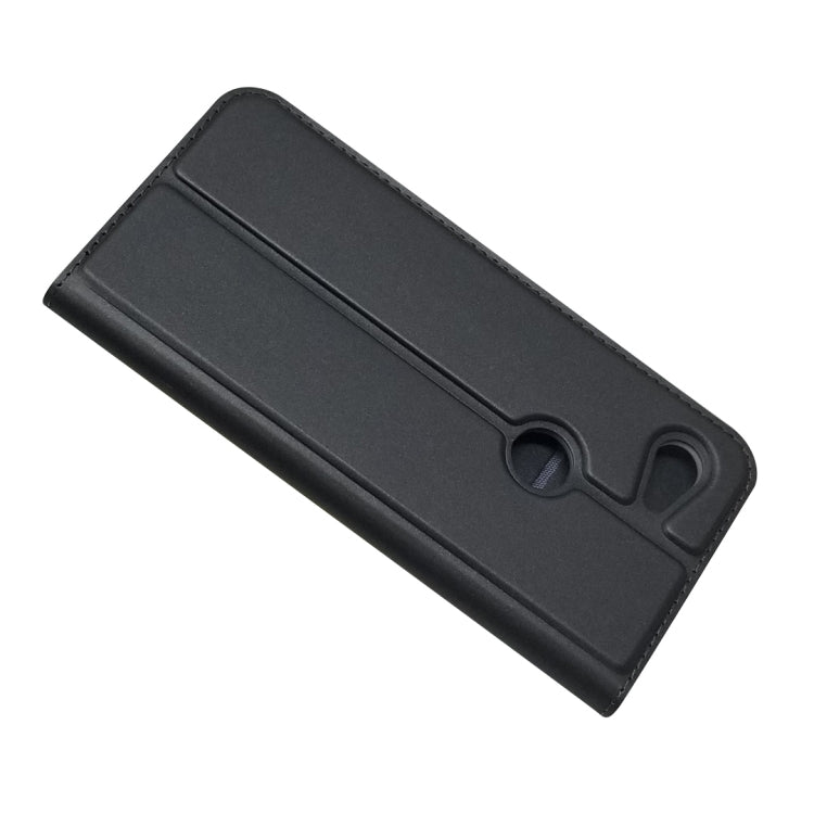 Electric Pressed Plain Texture Ultra-thin Magnetic Suction TPU + PU Leather Case with Holder & Card Slot For Google Pixel 3A