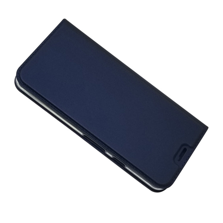 Electric Pressed Plain Texture Ultra-thin Magnetic Suction TPU + PU Leather Case with Holder & Card Slot For Google Pixel 3A