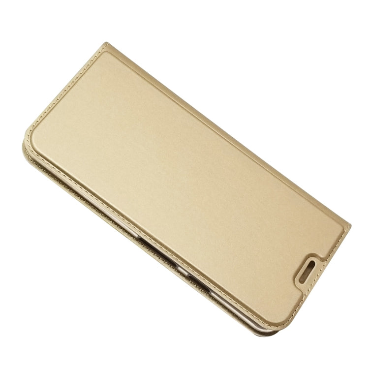 Electric Pressed Plain Texture Ultra-thin Magnetic Suction TPU + PU Leather Case with Holder & Card Slot For Google Pixel 3A