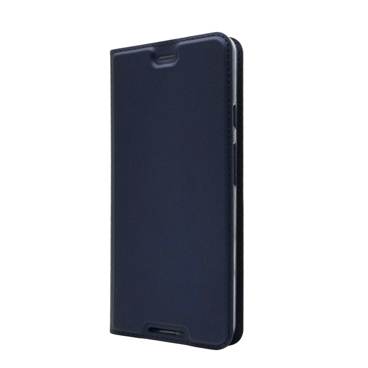 Electric Pressed Plain Texture Ultra-thin Magnetic Suction TPU + PU Leather Case with Holder & Card Slot For Google Pixel 3 XL