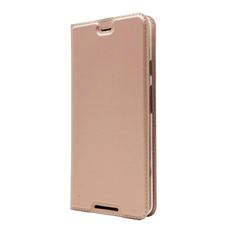 Electric Pressed Plain Texture Ultra-thin Magnetic Suction TPU + PU Leather Case with Holder & Card Slot For Google Pixel 3 XL