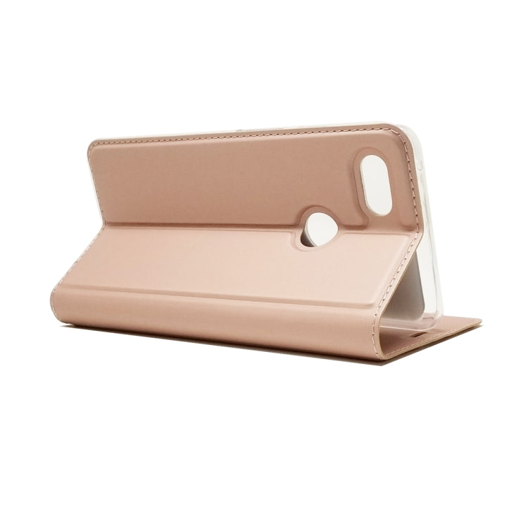 Electric Pressed Plain Texture Ultra-thin Magnetic Suction TPU + PU Leather Case with Holder & Card Slot For Google Pixel 3 XL