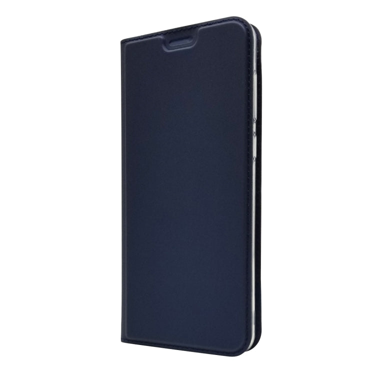 Electric Pressed Plain Texture Ultra-thin Magnetic Suction TPU + PU Leather Case with Holder & Card Slot For ASUS Zenfone Max Pro (M1) ZB601KL ZB602K