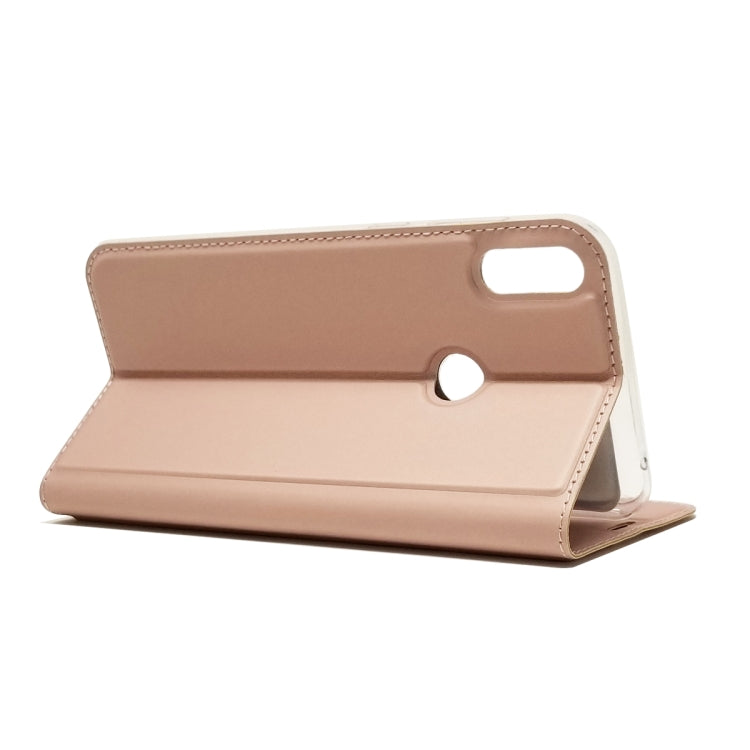 Electric Pressed Plain Texture Ultra-thin Magnetic Suction TPU + PU Leather Case with Holder & Card Slot For ASUS Zenfone Max Pro (M1) ZB601KL ZB602K