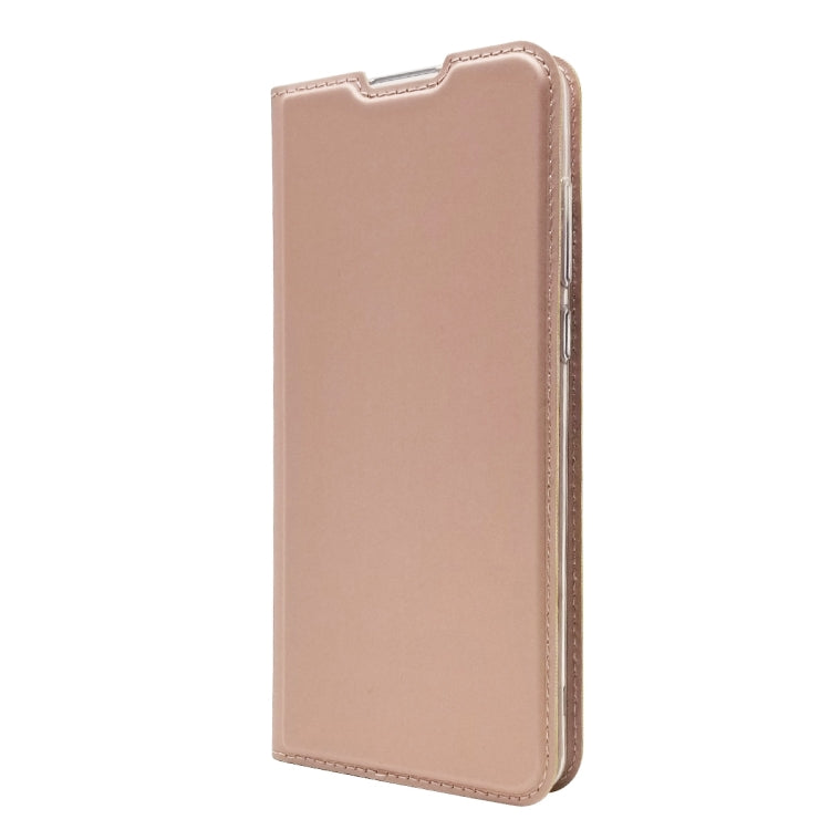 Electric Pressed Plain Texture Ultra-thin Magnetic Suction TPU + PU Leather Case with Holder & Card Slot For ASUS Zenfone Max Pro (M2) ZB631KL
