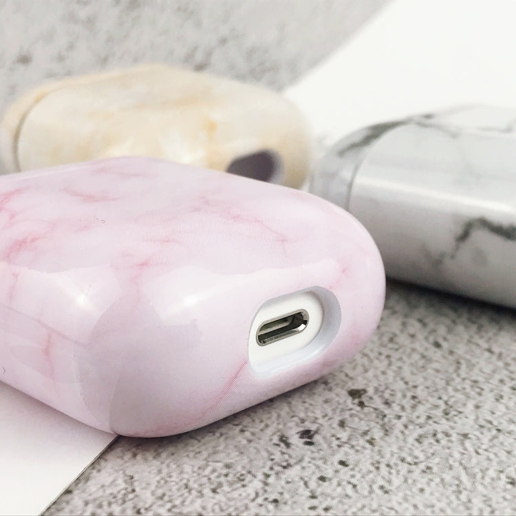 PC Water Decal Marble Ripple Texture Earphone Protective Case for Airpods