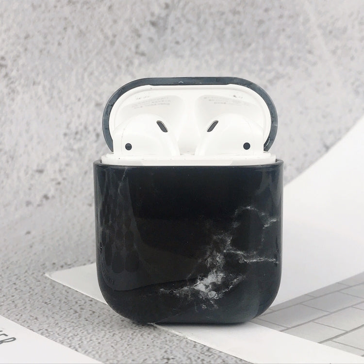PC Water Decal Marble Ripple Texture Earphone Protective Case for Airpods