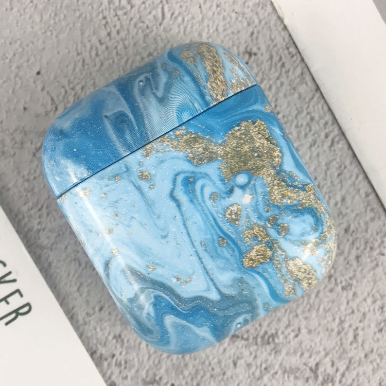 PC Water Decal Marble Ripple Texture Earphone Protective Case for Airpods