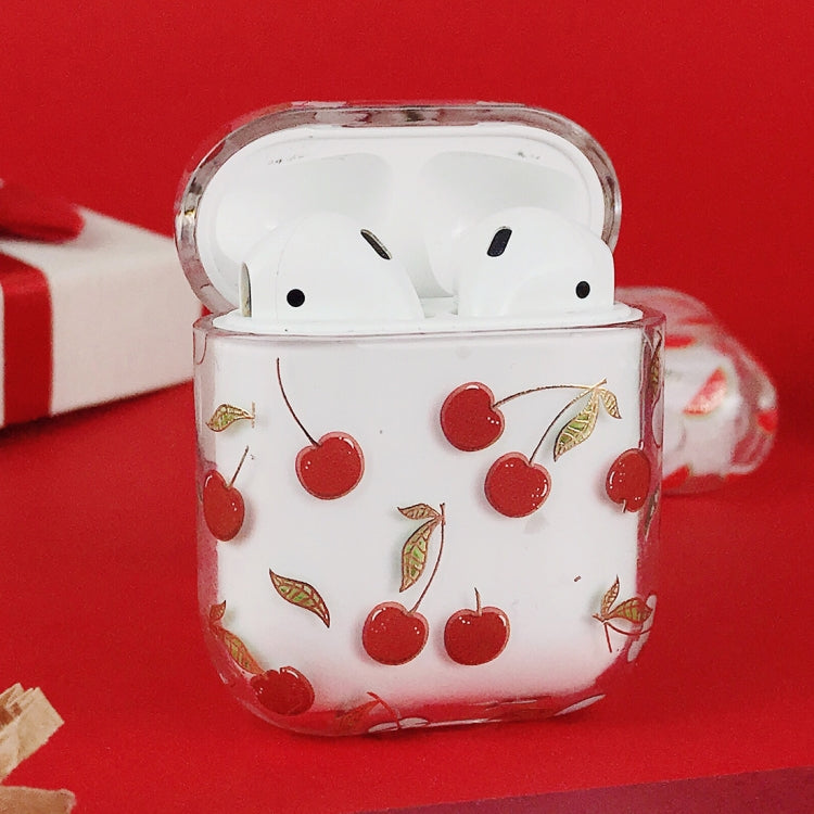 PC Water Decal Gilding Earphone Protective Case for Airpods 1 / 2, Pattern: Watermelon