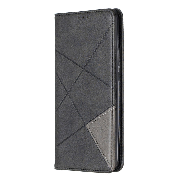 Rhombus Texture Horizontal Flip Magnetic Leather Case with Holder & Card Slots For Huawei P Smart Z / Y9 Prime (2019)