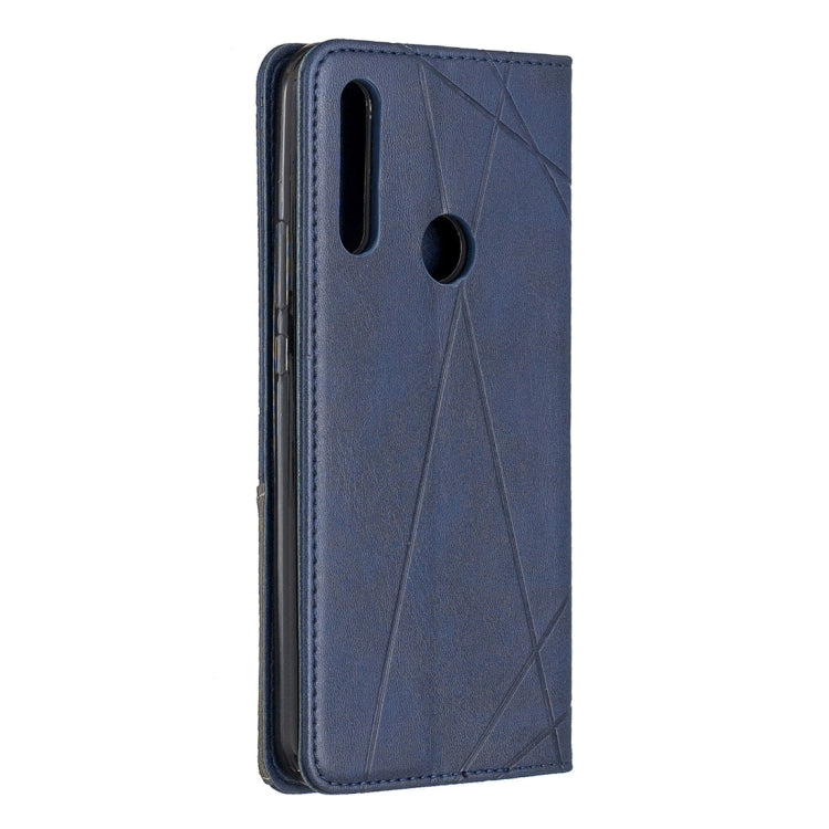 Rhombus Texture Horizontal Flip Magnetic Leather Case with Holder & Card Slots For Huawei P Smart Z / Y9 Prime (2019)