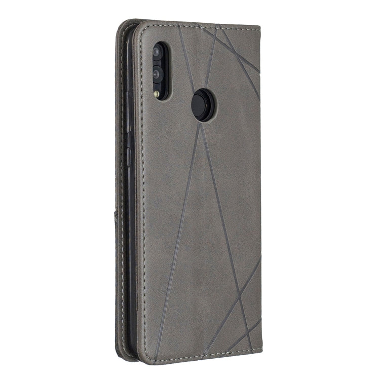 Rhombus Texture Horizontal Flip Magnetic Leather Case with Holder & Card Slots For Huawei P Smart 2019 / Honor 10 Lite