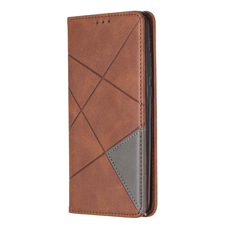 Rhombus Texture Horizontal Flip Magnetic Leather Case with Holder & Card Slots For Huawei P Smart 2019 / Honor 10 Lite