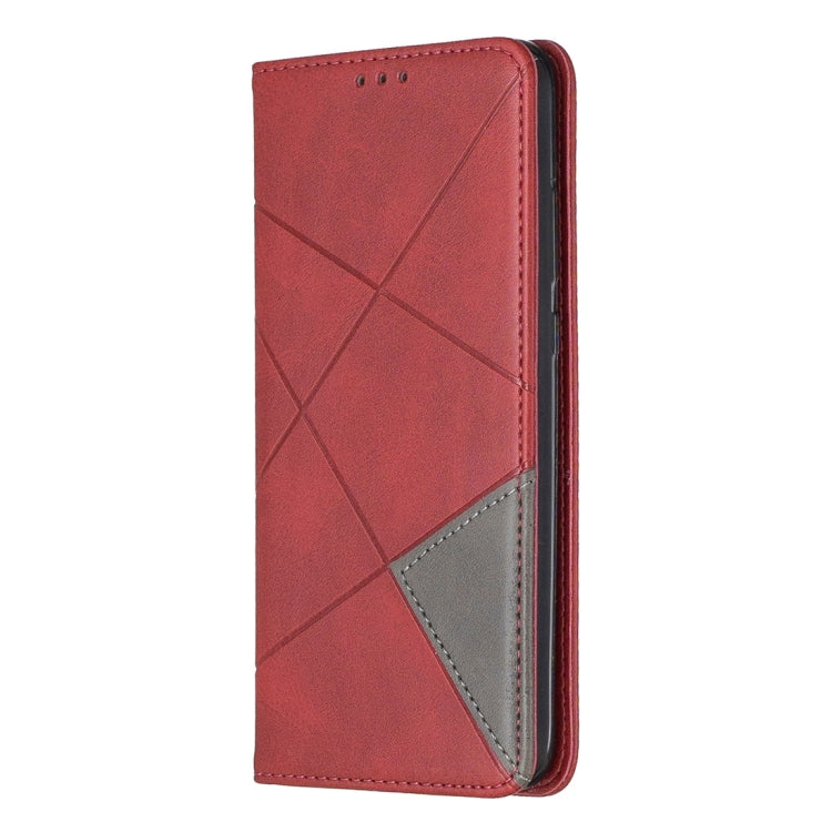 Rhombus Texture Horizontal Flip Magnetic Leather Case with Holder & Card Slots For Huawei P Smart 2019 / Honor 10 Lite