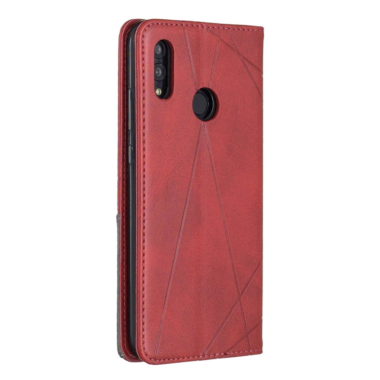 Rhombus Texture Horizontal Flip Magnetic Leather Case with Holder & Card Slots For Huawei P Smart 2019 / Honor 10 Lite