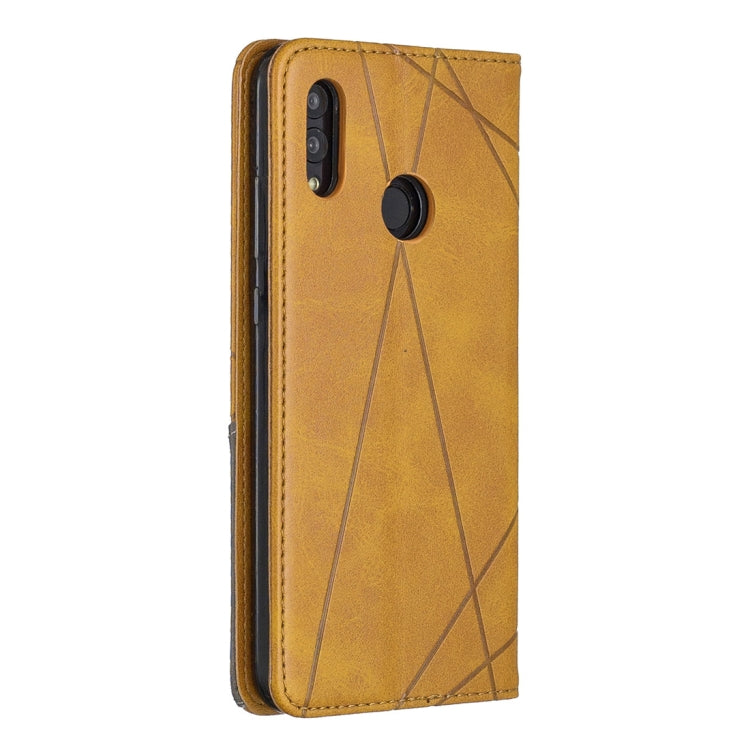 Rhombus Texture Horizontal Flip Magnetic Leather Case with Holder & Card Slots For Huawei P Smart 2019 / Honor 10 Lite