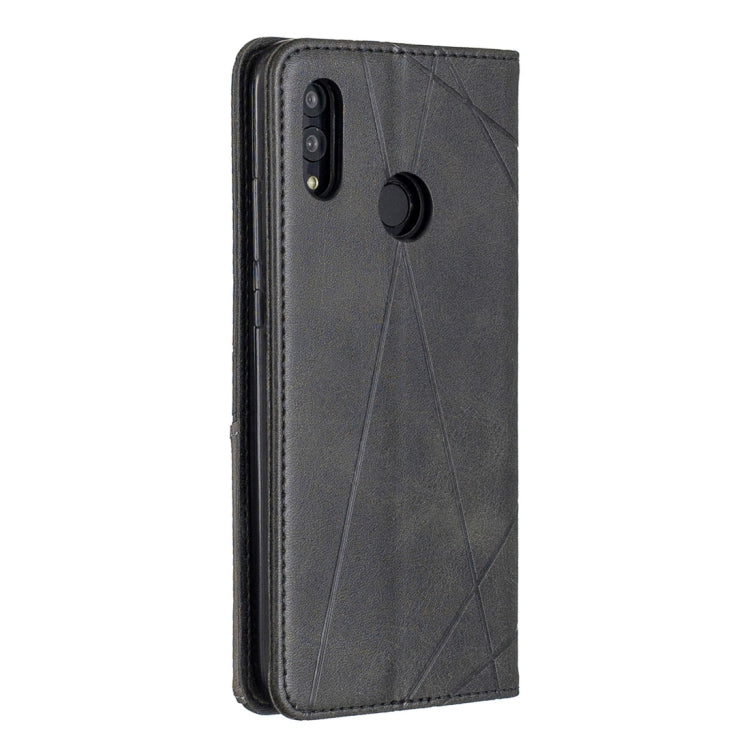 Rhombus Texture Horizontal Flip Magnetic Leather Case with Holder & Card Slots For Huawei P Smart 2019 / Honor 10 Lite