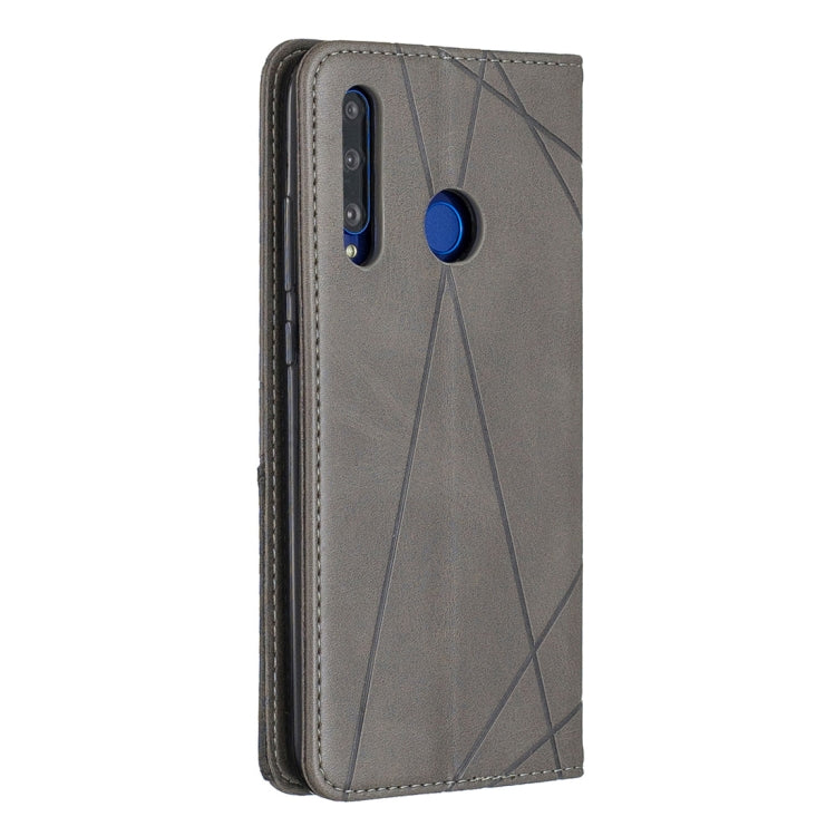 Rhombus Texture Horizontal Flip Magnetic Leather Case with Holder & Card Slots For Huawei P Smart+ 2019 / Honor 10i (Honor 20 lite)