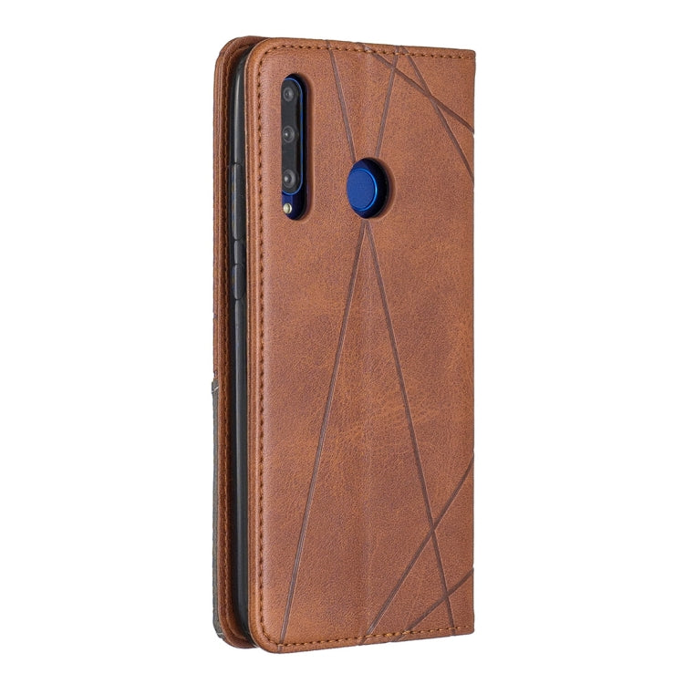 Rhombus Texture Horizontal Flip Magnetic Leather Case with Holder & Card Slots For Huawei P Smart+ 2019 / Honor 10i (Honor 20 lite)