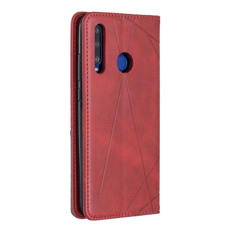 Rhombus Texture Horizontal Flip Magnetic Leather Case with Holder & Card Slots For Huawei P Smart+ 2019 / Honor 10i (Honor 20 lite)
