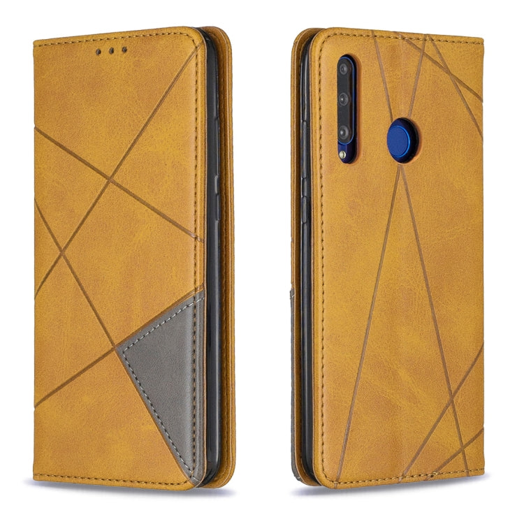 Rhombus Texture Horizontal Flip Magnetic Leather Case with Holder & Card Slots For Huawei P Smart+ 2019 / Honor 10i (Honor 20 lite)