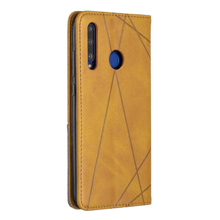 Rhombus Texture Horizontal Flip Magnetic Leather Case with Holder & Card Slots For Huawei P Smart+ 2019 / Honor 10i (Honor 20 lite)