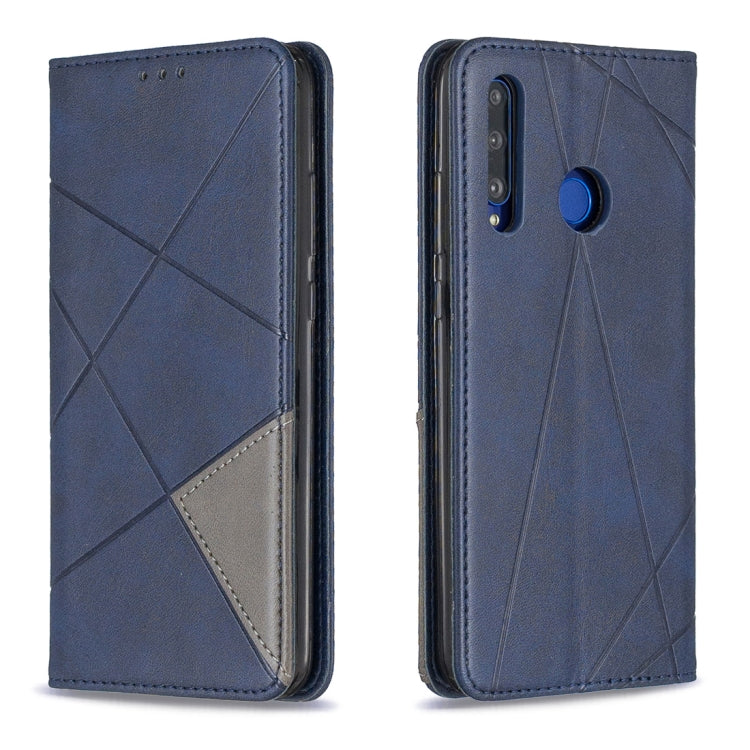 Rhombus Texture Horizontal Flip Magnetic Leather Case with Holder & Card Slots For Huawei P Smart+ 2019 / Honor 10i (Honor 20 lite)
