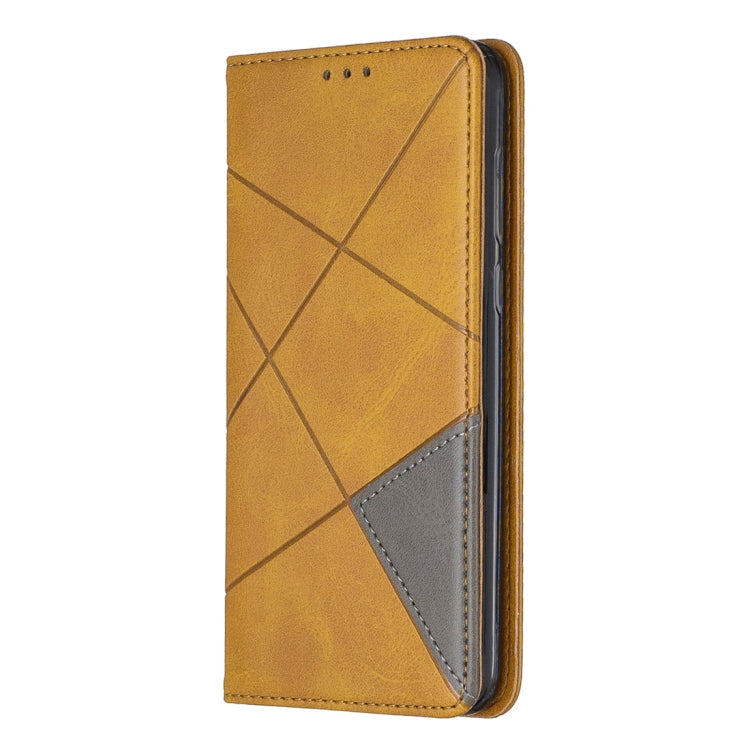 Rhombus Texture Horizontal Flip Magnetic Leather Case with Holder & Card Slots For Huawei P Smart (Enjoy 7S)