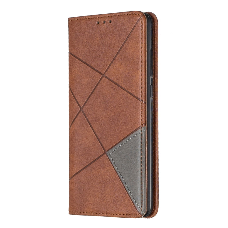 Rhombus Texture Horizontal Flip Magnetic Leather Case with Holder & Card Slots For Huawei P30