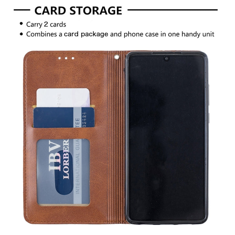 Rhombus Texture Horizontal Flip Magnetic Leather Case with Holder & Card Slots For Huawei P30