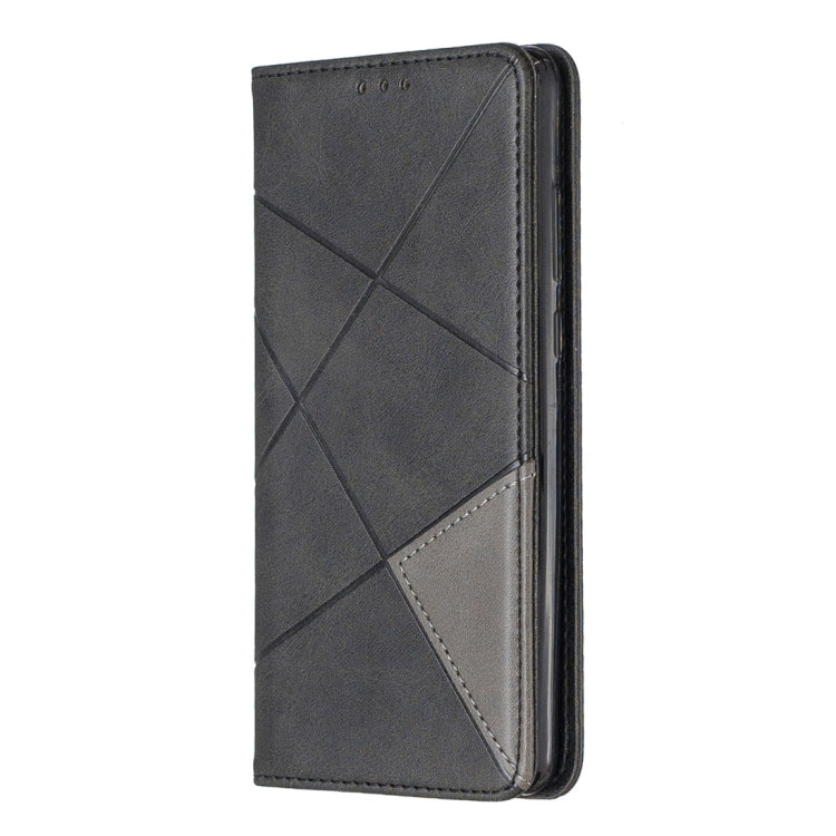 Rhombus Texture Horizontal Flip Magnetic Leather Case with Holder & Card Slots For Huawei P30