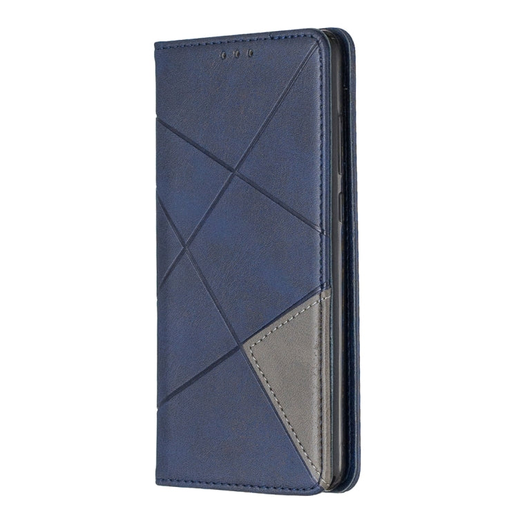 Rhombus Texture Horizontal Flip Magnetic Leather Case with Holder & Card Slots For Huawei P30