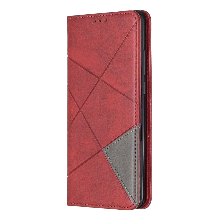 Rhombus Texture Horizontal Flip Magnetic Leather Case with Holder & Card Slots For Huawei P30 Pro