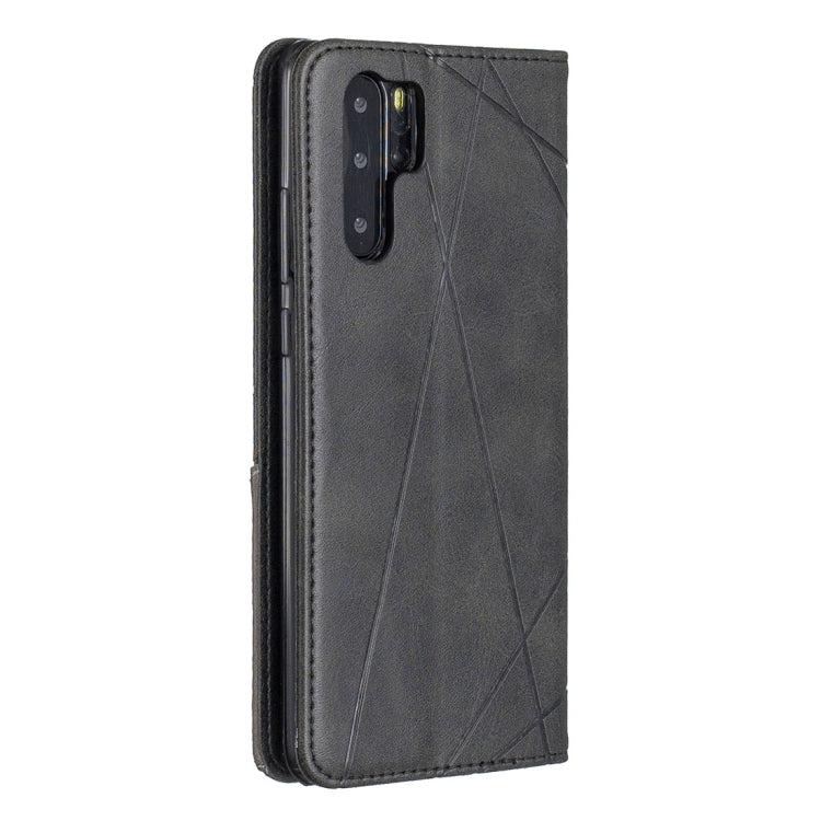Rhombus Texture Horizontal Flip Magnetic Leather Case with Holder & Card Slots For Huawei P30 Pro
