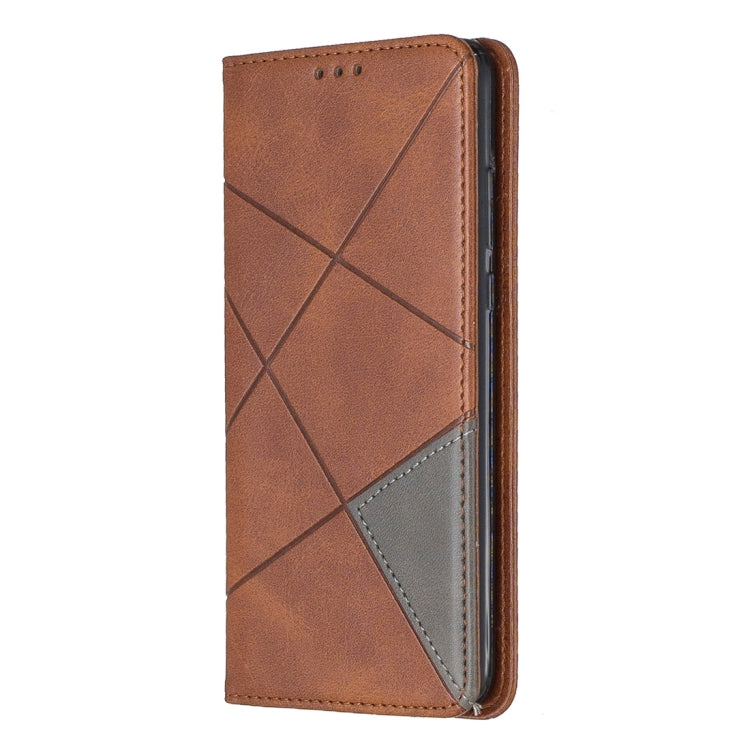 Rhombus Texture Horizontal Flip Magnetic Leather Case with Holder & Card Slots For Huawei P30 lite / nova 4e