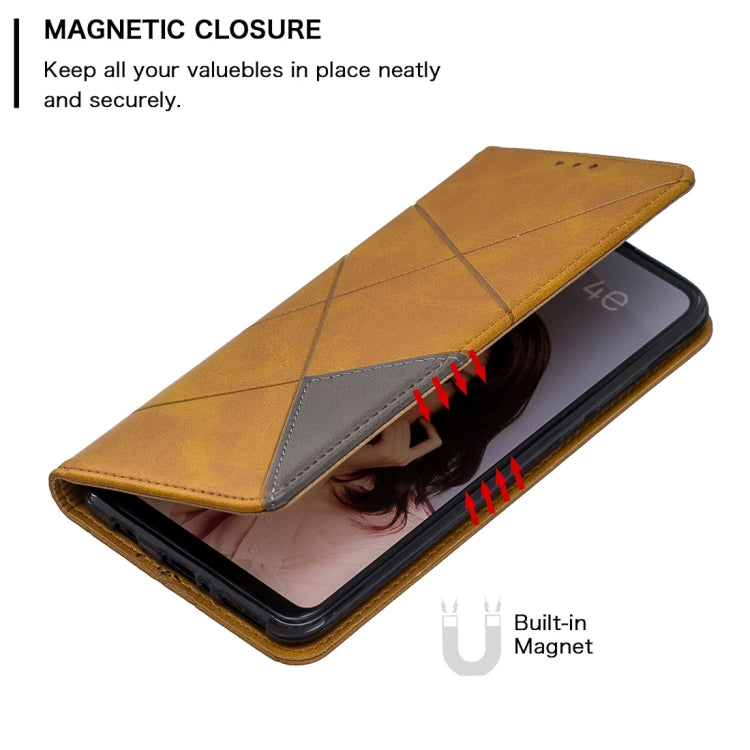 Rhombus Texture Horizontal Flip Magnetic Leather Case with Holder & Card Slots For Huawei P30 lite / nova 4e
