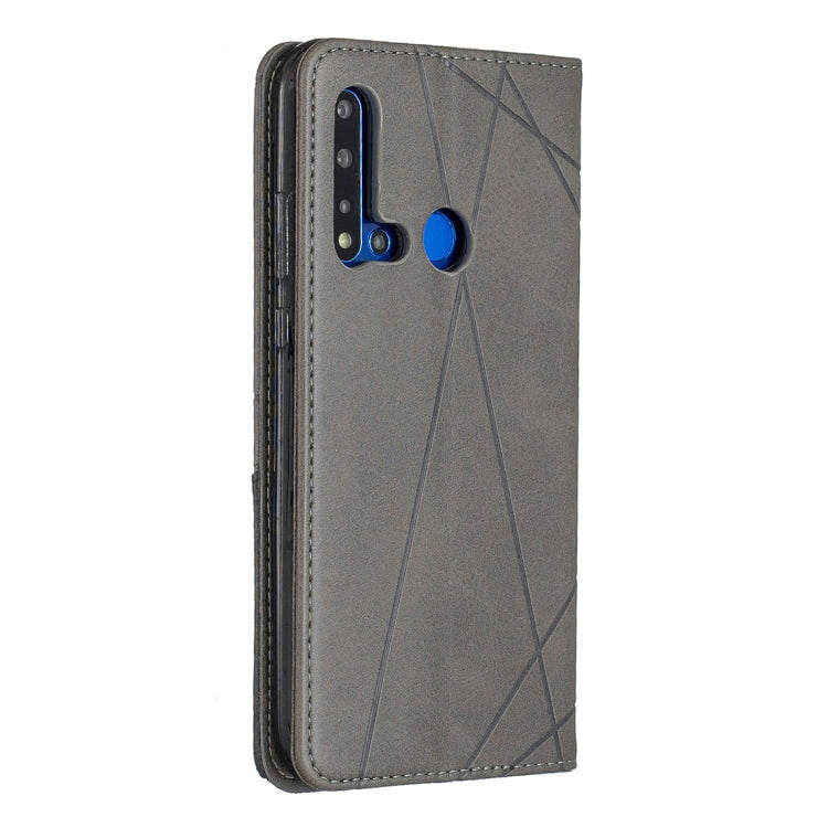 Rhombus Texture Horizontal Flip Magnetic Leather Case with Holder & Card Slots For Huawei P20 lite (2019) / nova 5i