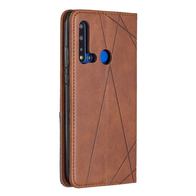 Rhombus Texture Horizontal Flip Magnetic Leather Case with Holder & Card Slots For Huawei P20 lite (2019) / nova 5i