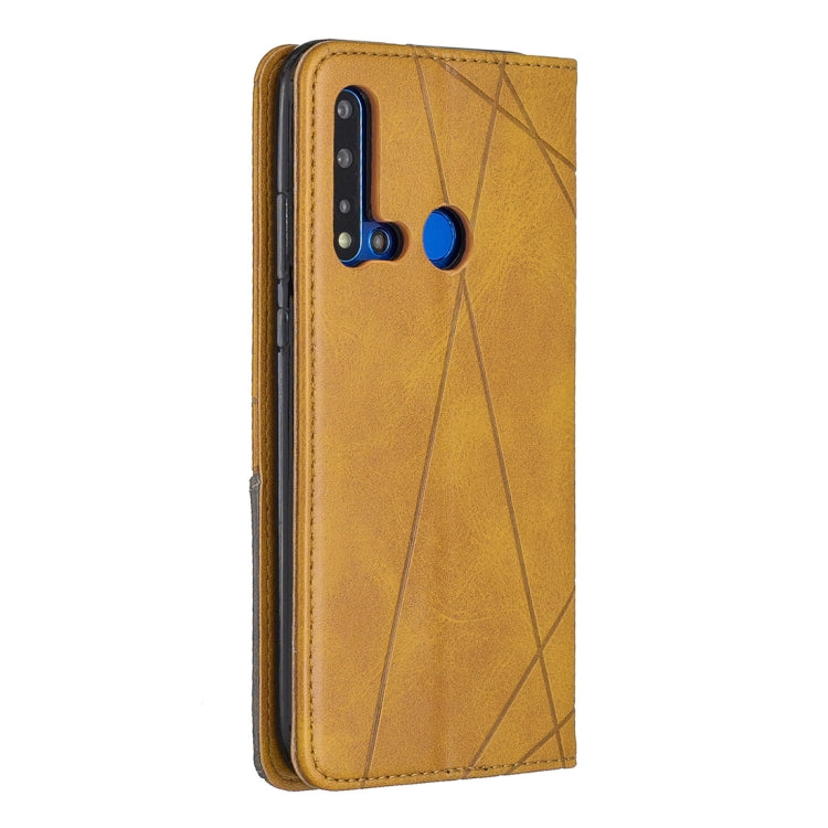 Rhombus Texture Horizontal Flip Magnetic Leather Case with Holder & Card Slots For Huawei P20 lite (2019) / nova 5i