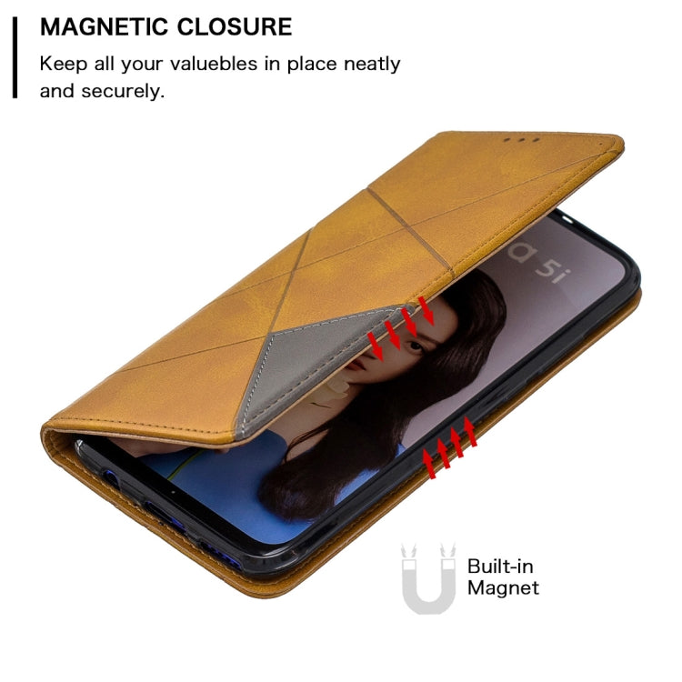 Rhombus Texture Horizontal Flip Magnetic Leather Case with Holder & Card Slots For Huawei P20 lite (2019) / nova 5i