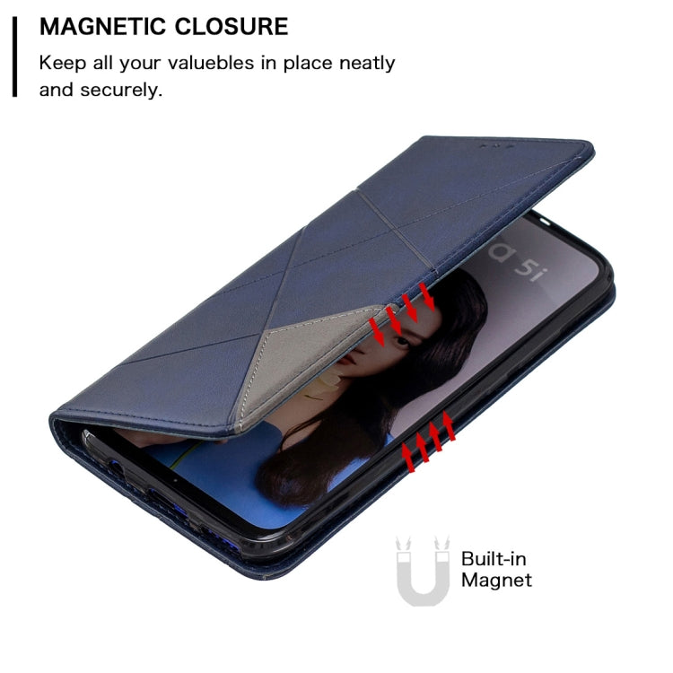 Rhombus Texture Horizontal Flip Magnetic Leather Case with Holder & Card Slots For Huawei P20 lite (2019) / nova 5i