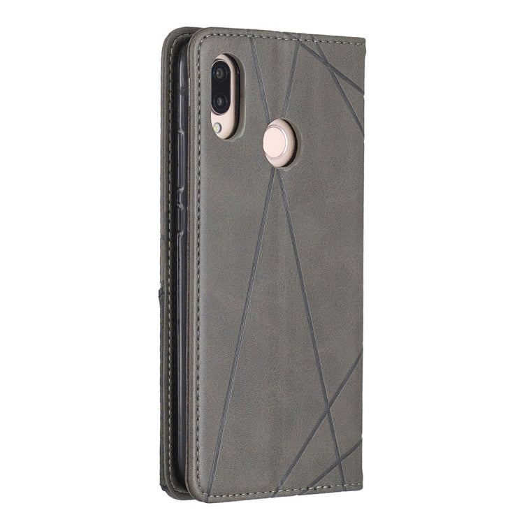 Rhombus Texture Horizontal Flip Magnetic Leather Case with Holder & Card Slots For Huawei P20 lite / nova 3e