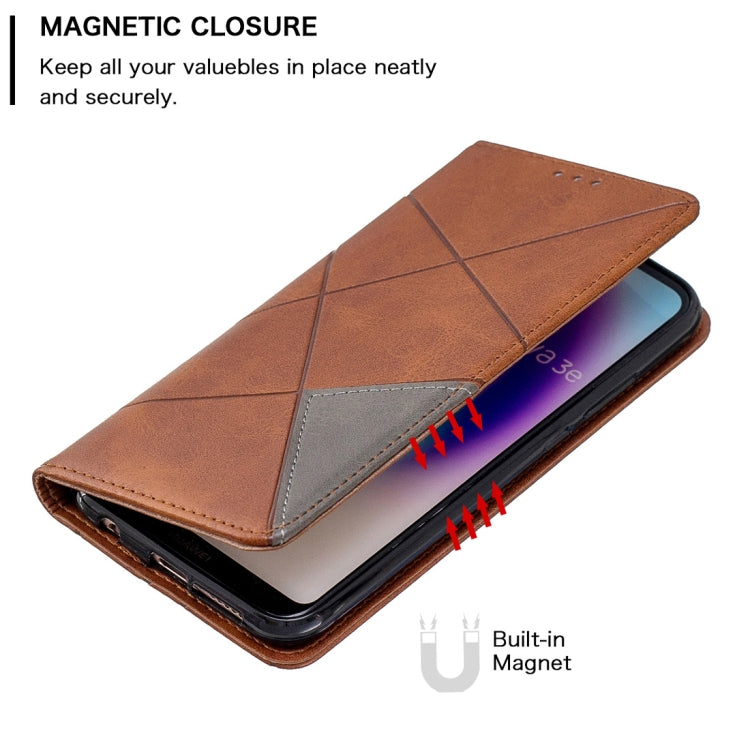 Rhombus Texture Horizontal Flip Magnetic Leather Case with Holder & Card Slots For Huawei P20 lite / nova 3e