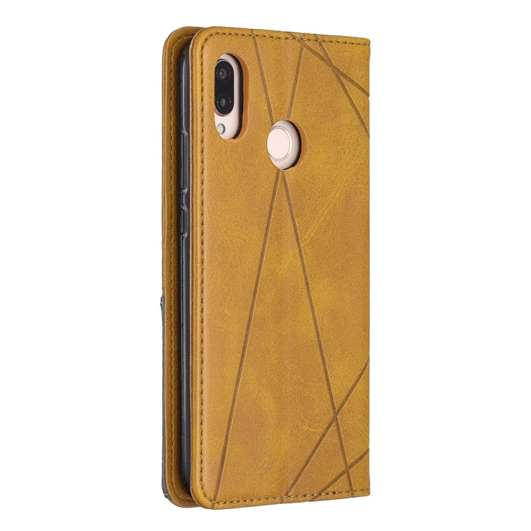 Rhombus Texture Horizontal Flip Magnetic Leather Case with Holder & Card Slots For Huawei P20 lite / nova 3e
