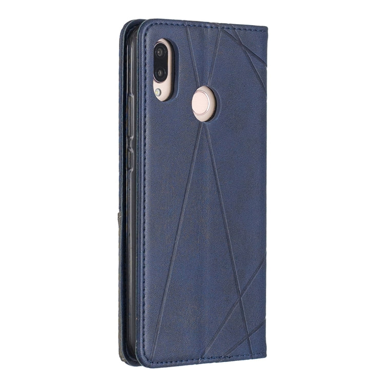 Rhombus Texture Horizontal Flip Magnetic Leather Case with Holder & Card Slots For Huawei P20 lite / nova 3e