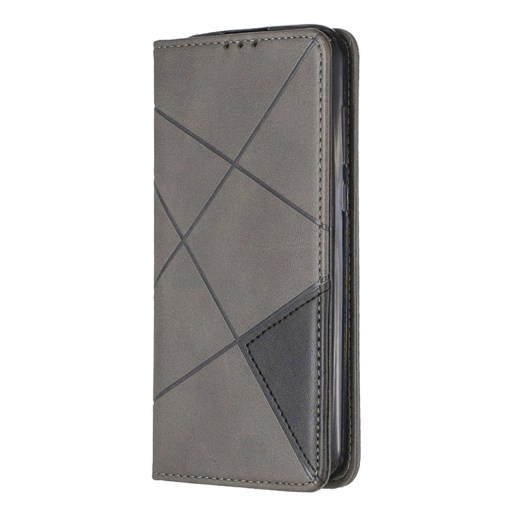 Rhombus Texture Horizontal Flip Magnetic Leather Case with Holder & Card Slots For Huawei Y5 (2019) / Honor 8S